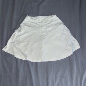 Aerie White Skater Skirt